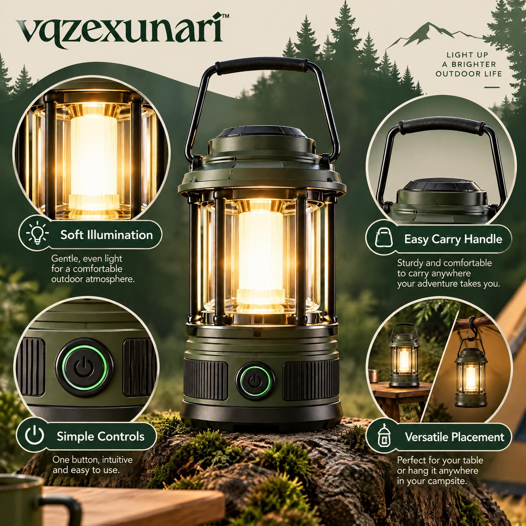 vqzexunari™ GlowBase Camp Lantern