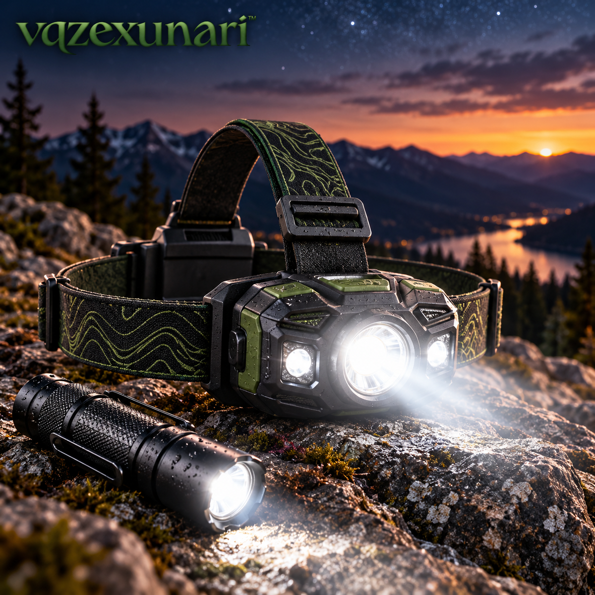 vqzexunari™ NightTrail Headlamp