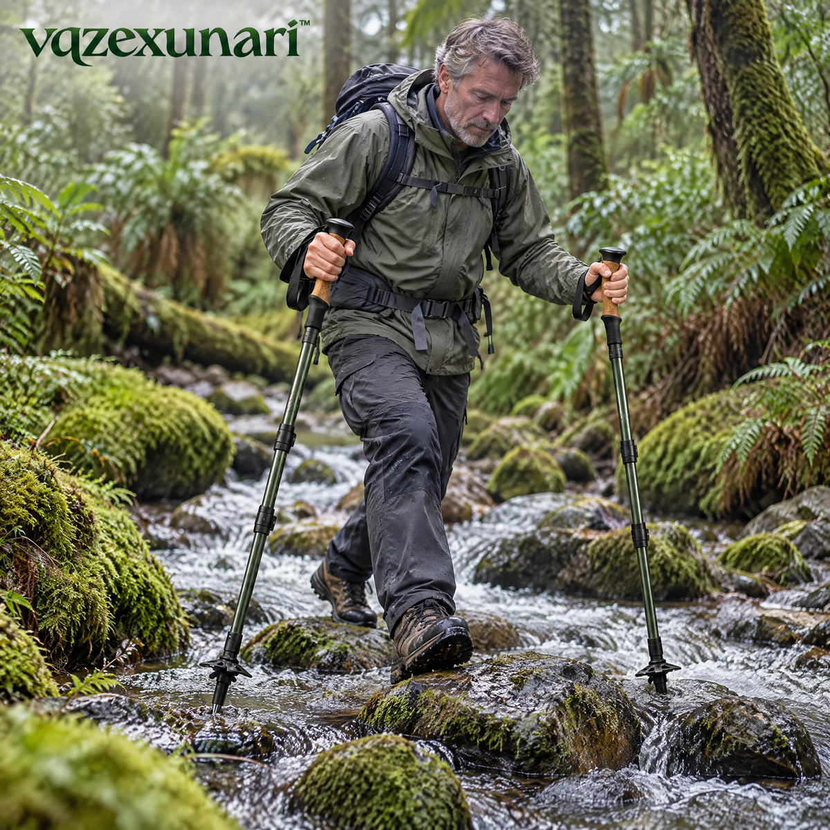 vqzexunari™ PeakStride Trekking Poles