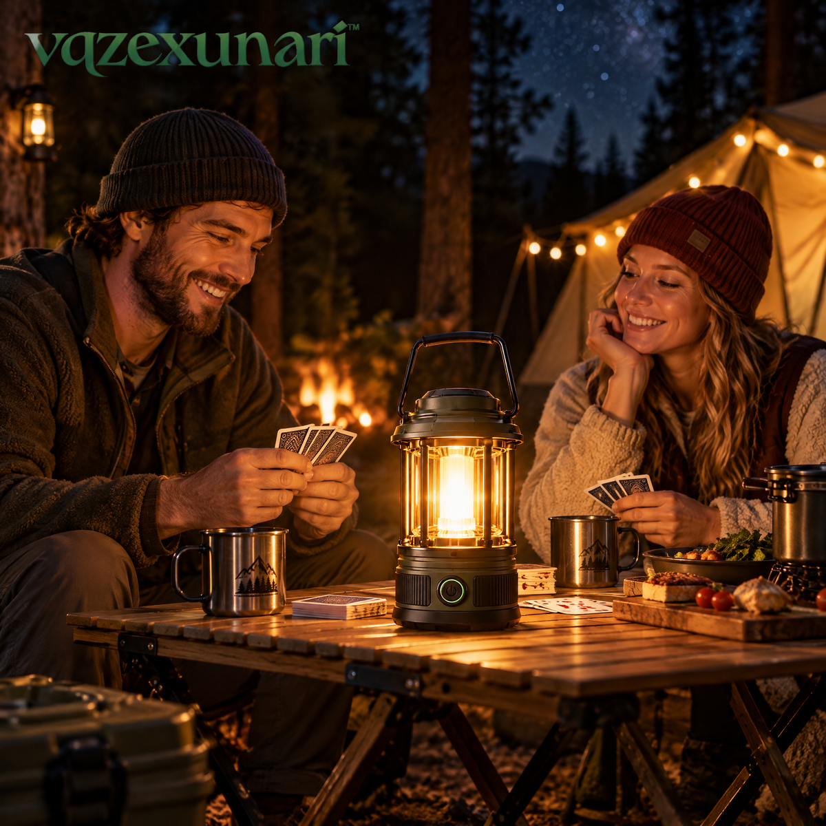 vqzexunari™ GlowBase Camp Lantern