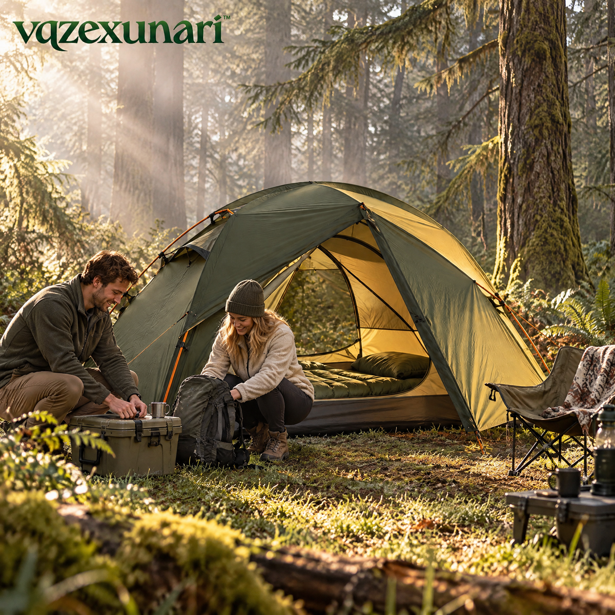 vqzexunari™ RidgeNest 2P Trekking Tent