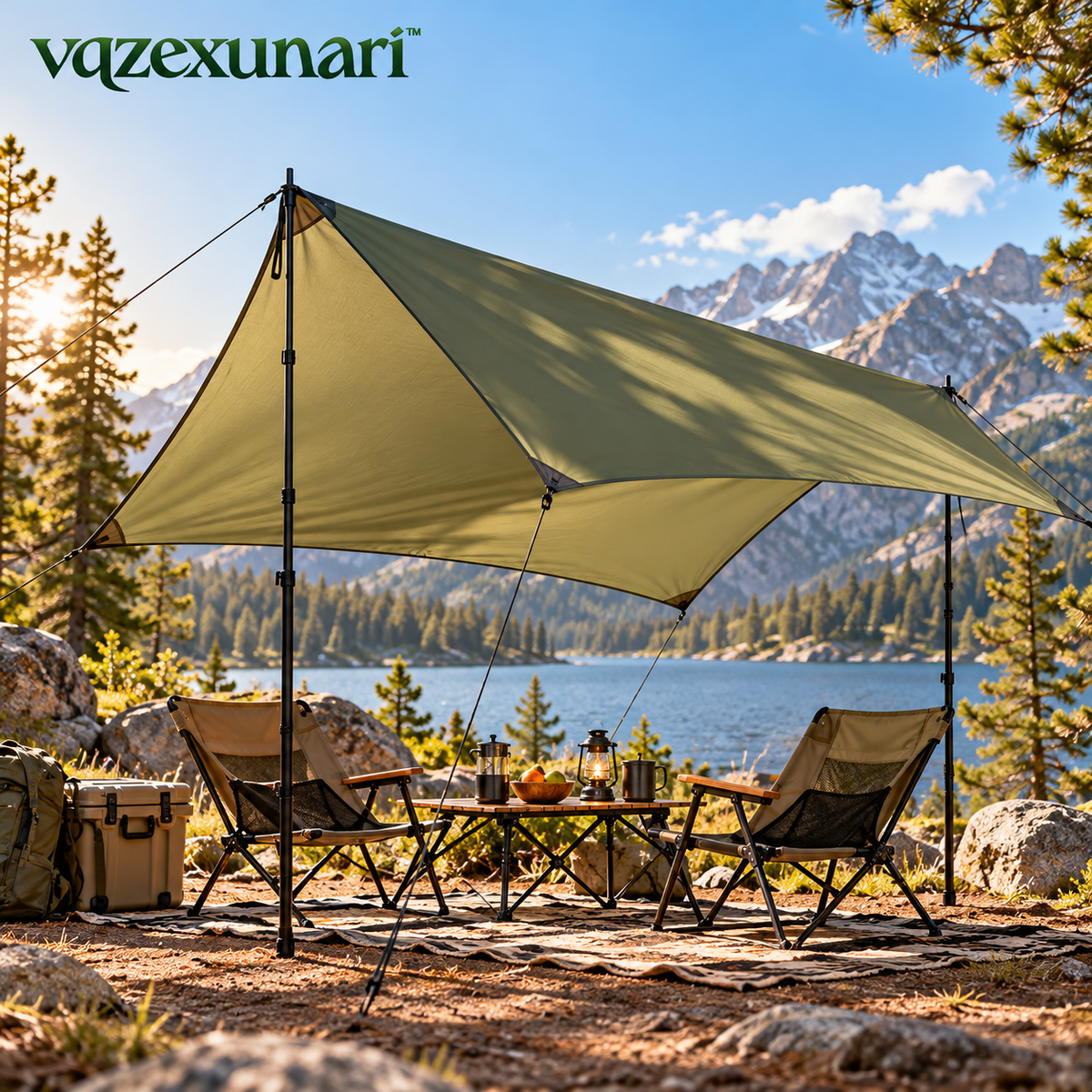 vqzexunari™ TrailShade Camping Tarp