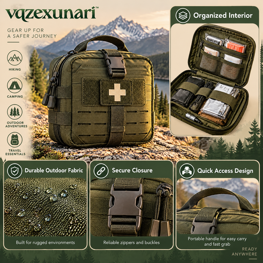 vqzexunari™ ReadyTrail Outdoor First Aid Kit
